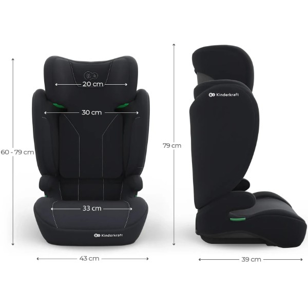 Фото - Автокресло Kinderkraft i-Spark 2 Plus i-Size Black (KCISPA02BLKPL00)